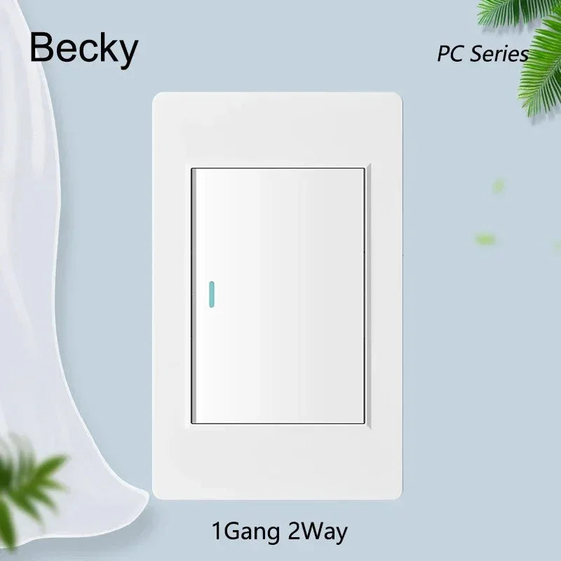 Home & Office 118 Rectangular Rocker Switch – 16A, 2-Way