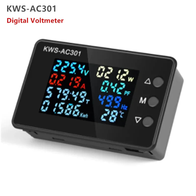 KWS-AC301 digital power meter voltmeter wattmeter energy analyzer