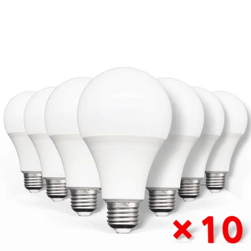 10pcs LED Light Bulbs – 3W–20W Home Lighting Set