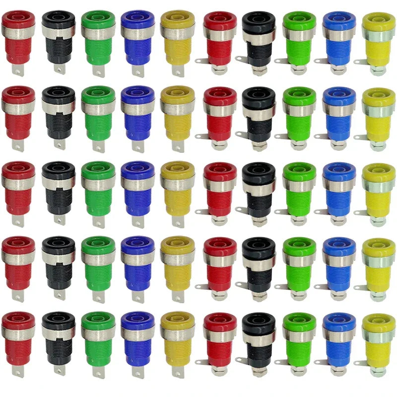 20PCS Insulated 32A Banana Socket Terminals for Panel Mount