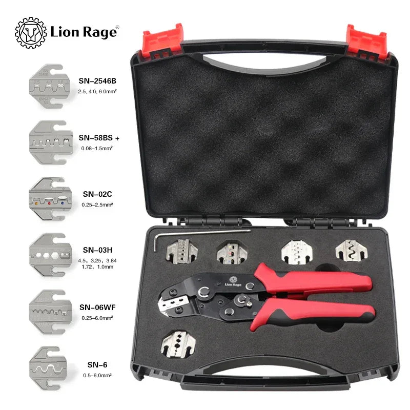 6-in-1 SN-58B crimping pliers for insulated electrical terminals