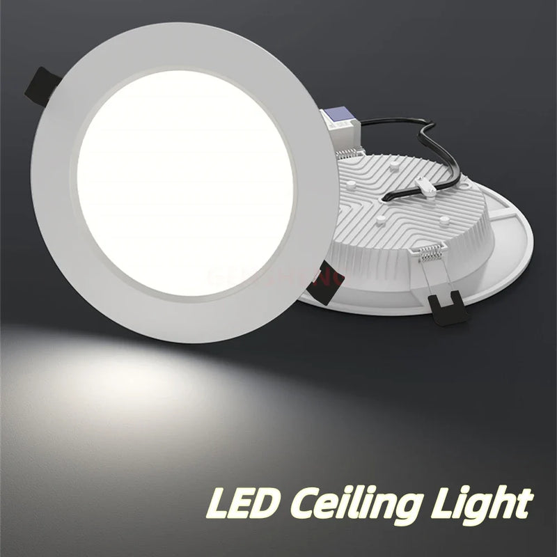 LED Celing light – Dimmable Ceiling Lamp (5W–24W, White/Black)
