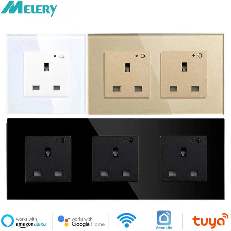 Smart Wifi Wall Sockets UK with Remote Voice Control