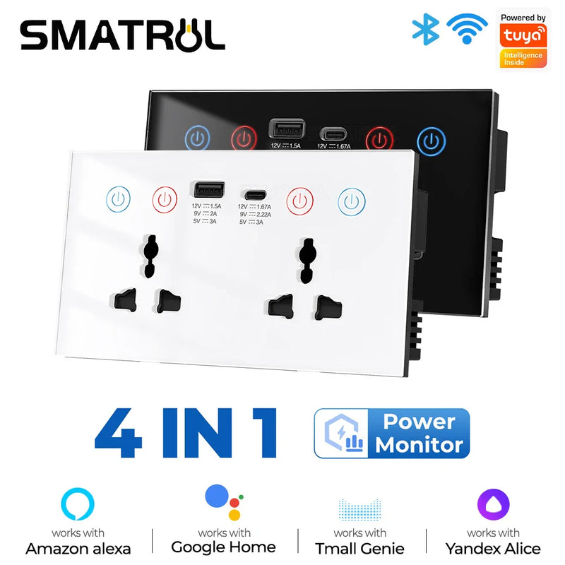 SMART WiFi Socket with USB & Type-C