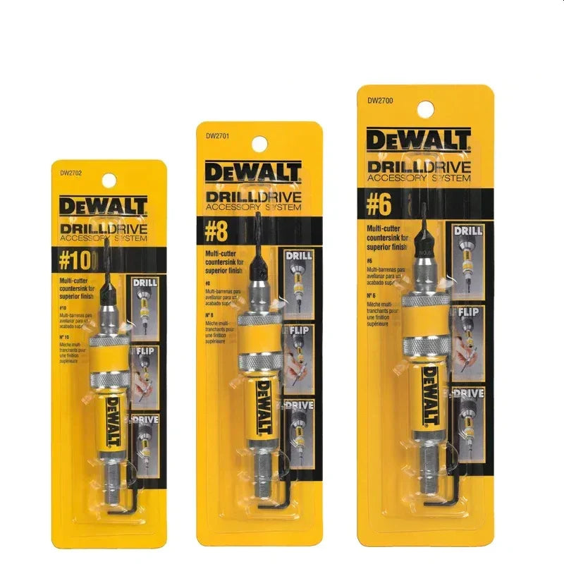 DEWALT Flip Drive Drill Bits DW2700/DW2701/DW2702 – 2-in-1 Countersink Wood Drill Bits