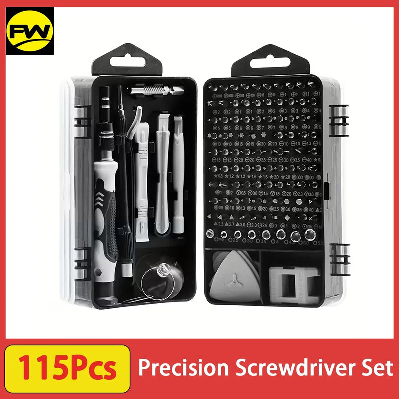 115-in-1 precision screwdriver set for electronics repair