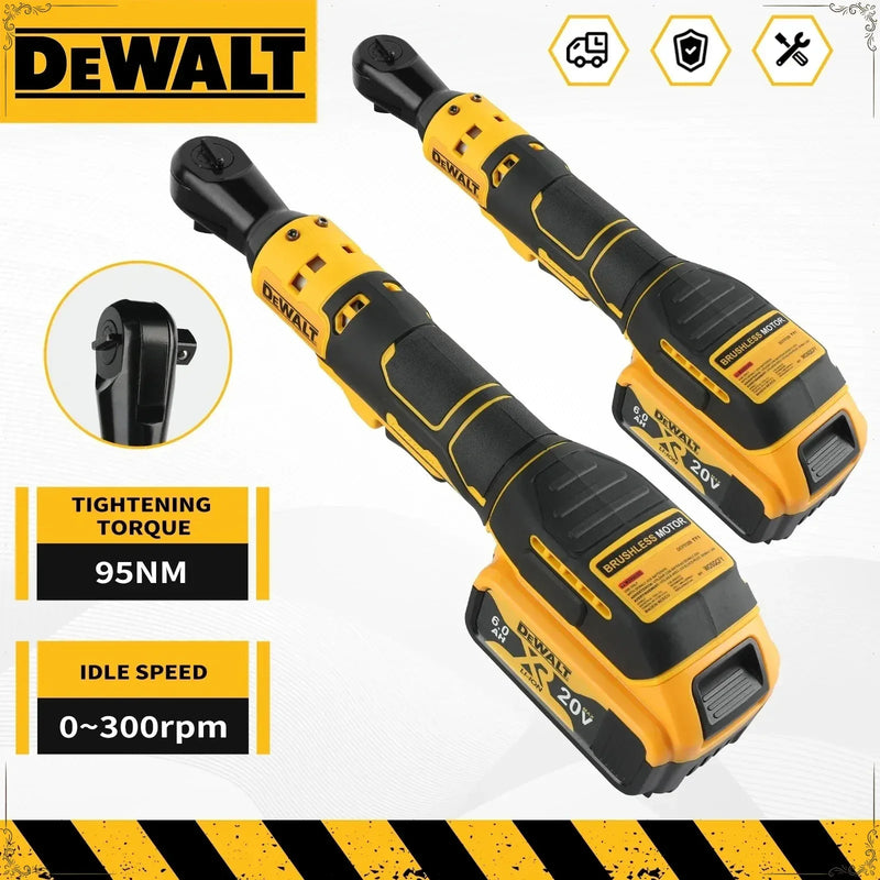 DEWALT DCF512 Brushless Right Angle Ratchet Wrench – Cordless LED Power Tool