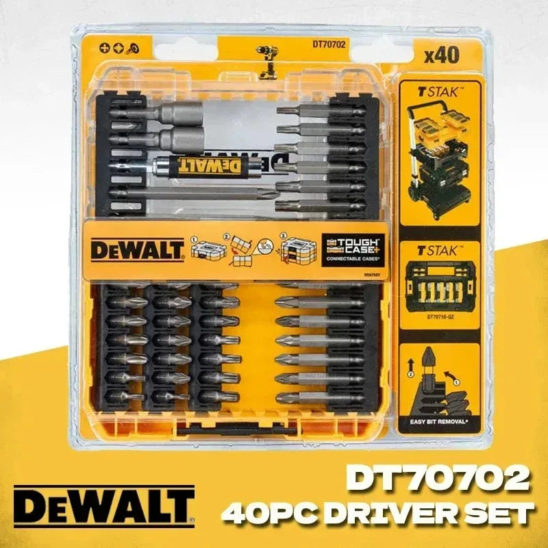 DEWALT DT70702 40 PCS Impact Screwdriver Bit Set – Durable Hex Bits for Impact Driver