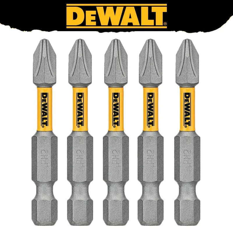 DEWALT PH2 50mm Screwdriver Drill Bits – High Hardness Rotary Driver Bits for Electric Drill (5-Piece Se