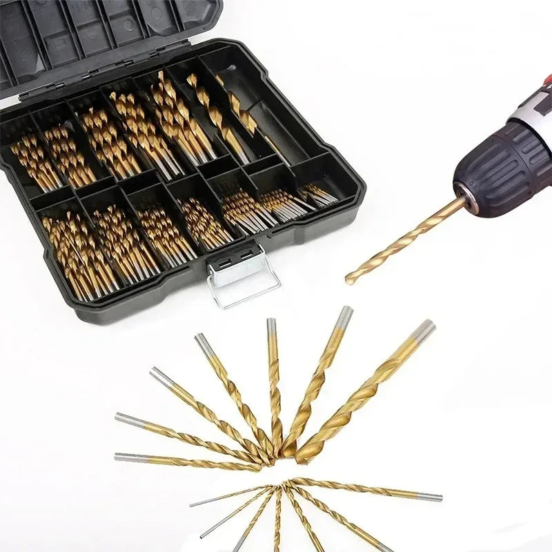 99PCSHSS Twist Drill Bit Set – 1.5 for Metal, Wood & Plastic