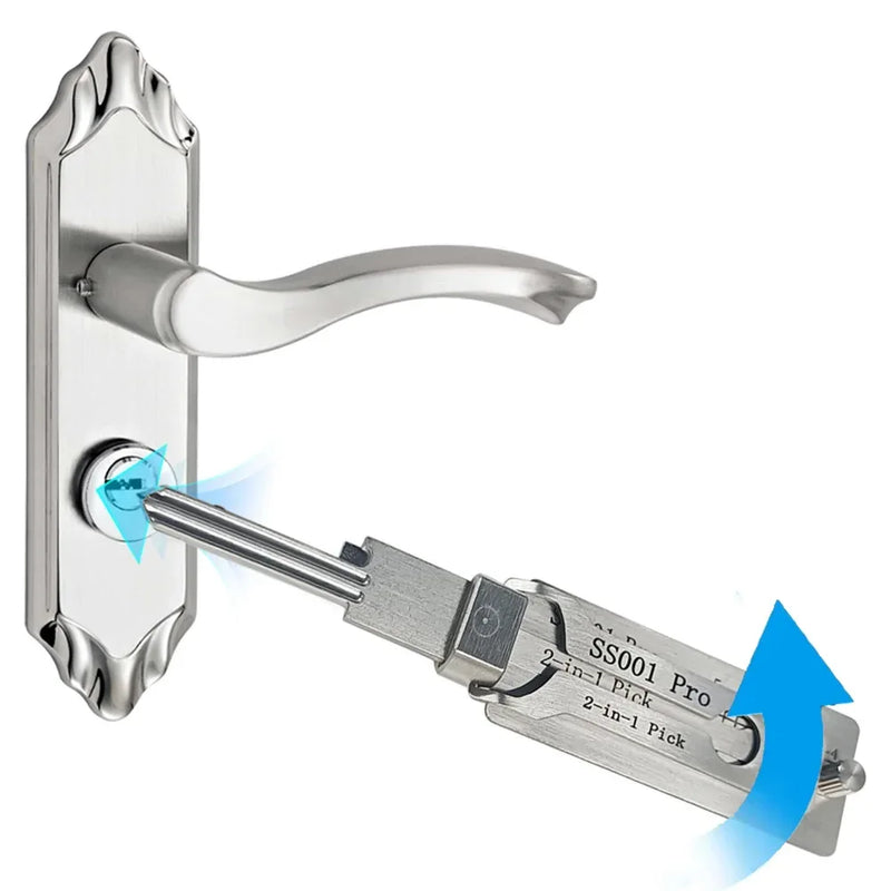 stainless steel key decoder and O-ring pickup tool UK
