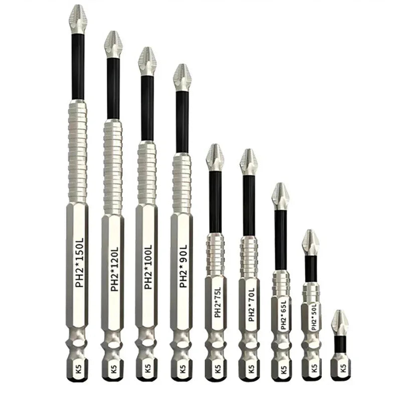 High Magnetic Screwdriver Drill Bit Set – Universal Anti-Slip Durable Power Tool Bits