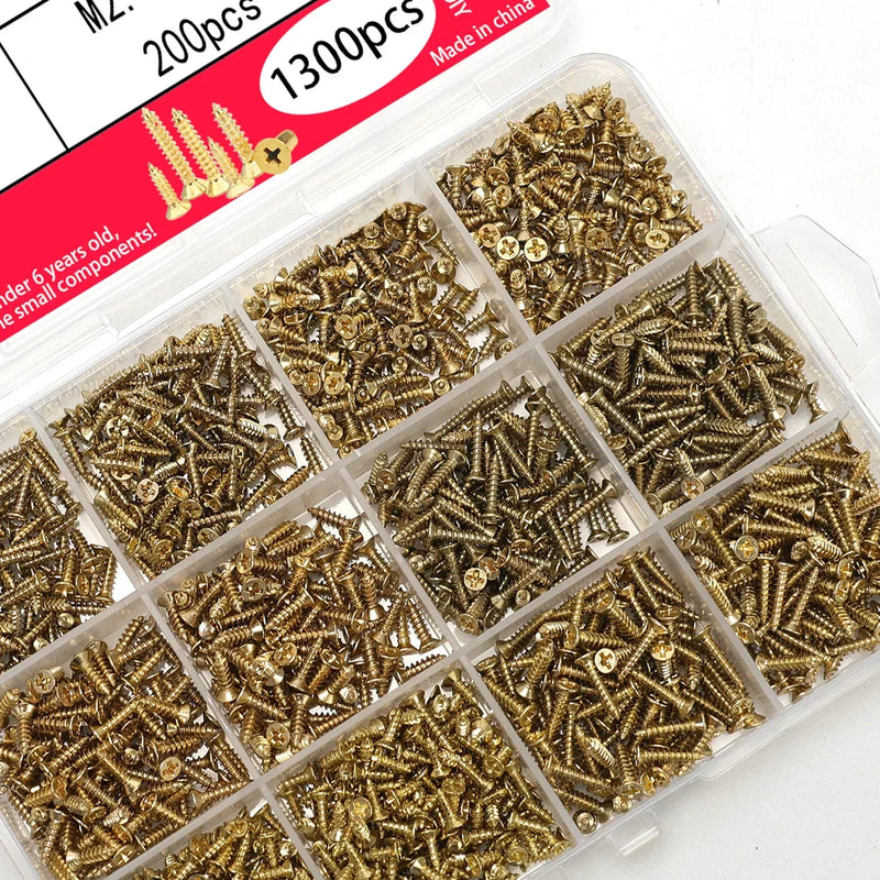1300pcs self drilling screw set UK