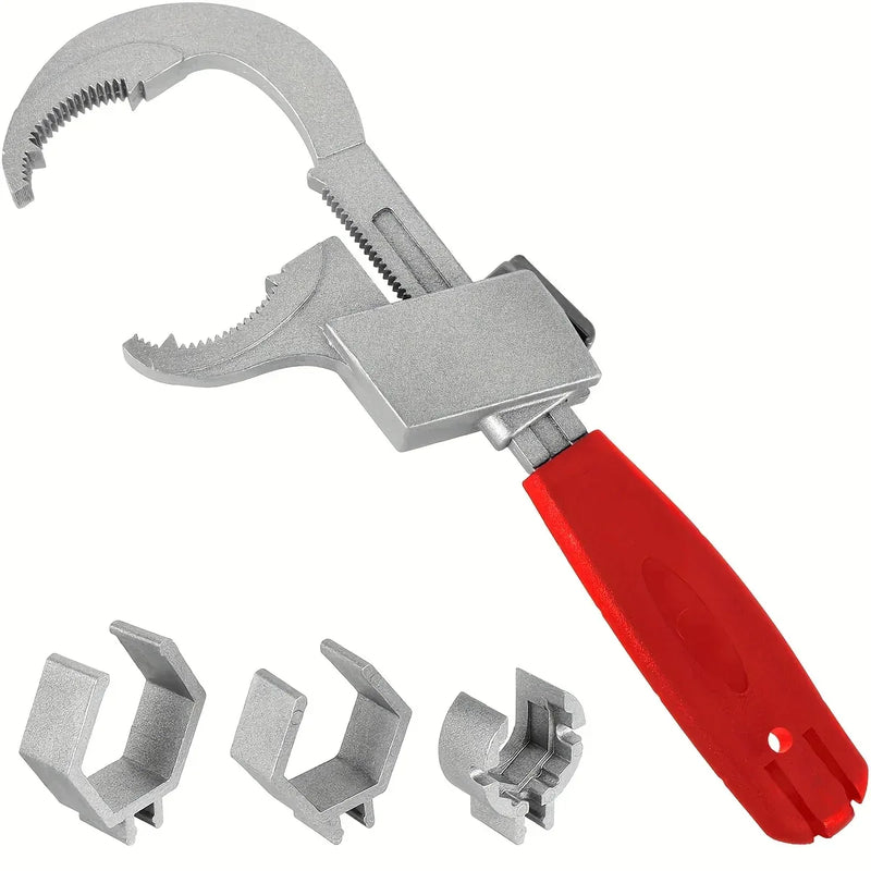 Universal adjustable double-ended wrench 80mm for plumbing and pipe repair