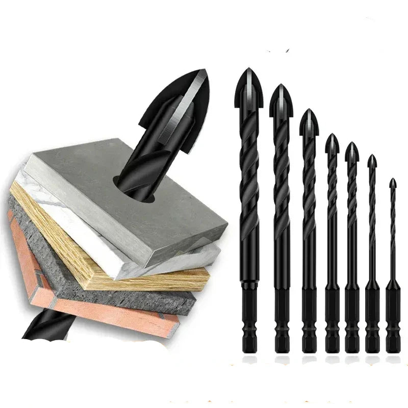 Tungsten Carbide Tile & Glass Drill Bit Set (3–12mm)