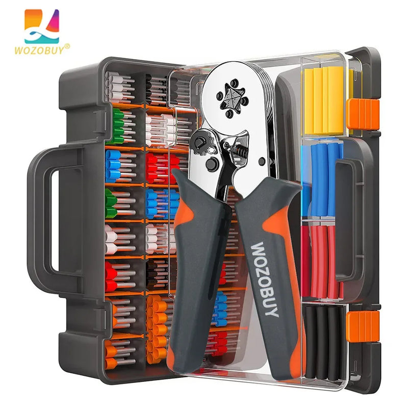 HSC8 Mini Ferrule Sleeves Terminal Crimping Tool – Electrical Pliers for 0.25-10mm² Wire Connection Repair