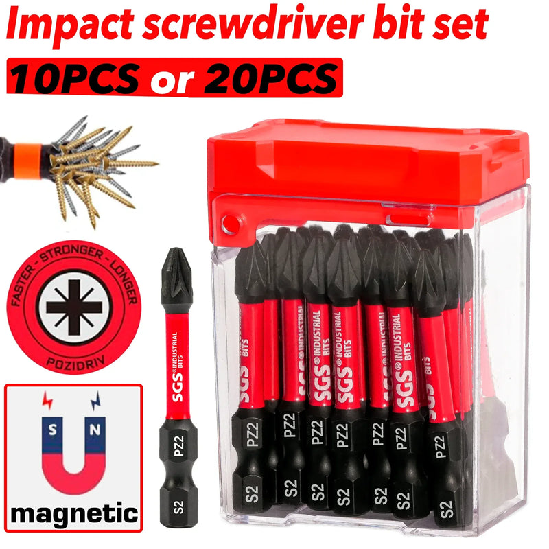 10/20pcs PZ2 screwdriver bit set UK