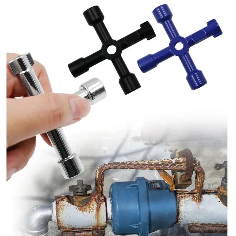multifunction triangle wrench 4-way plumber key UK
