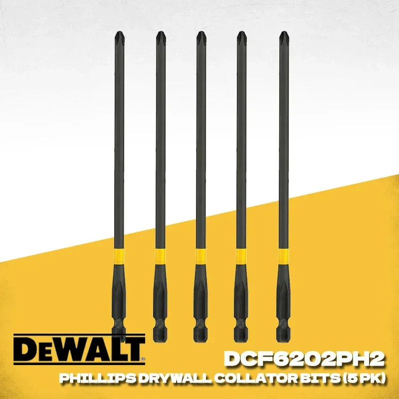 DEWALT DCF6202PH2-5 Drywall Collator Phillips Bits – PH2 Screwdriver Bits for DCF620 / DCF630