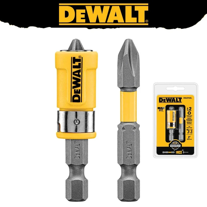 DEWALT DWA2PH2SL MAXFIT PH2 2-Inch Impact Screwdriver Bits – Magnetic Ring Sleeve