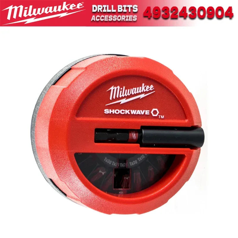 MILWAUKEE 4932430904 SHOCKWAVE Impact Duty Puck Set – 15PC Drill & Driver Bit Set