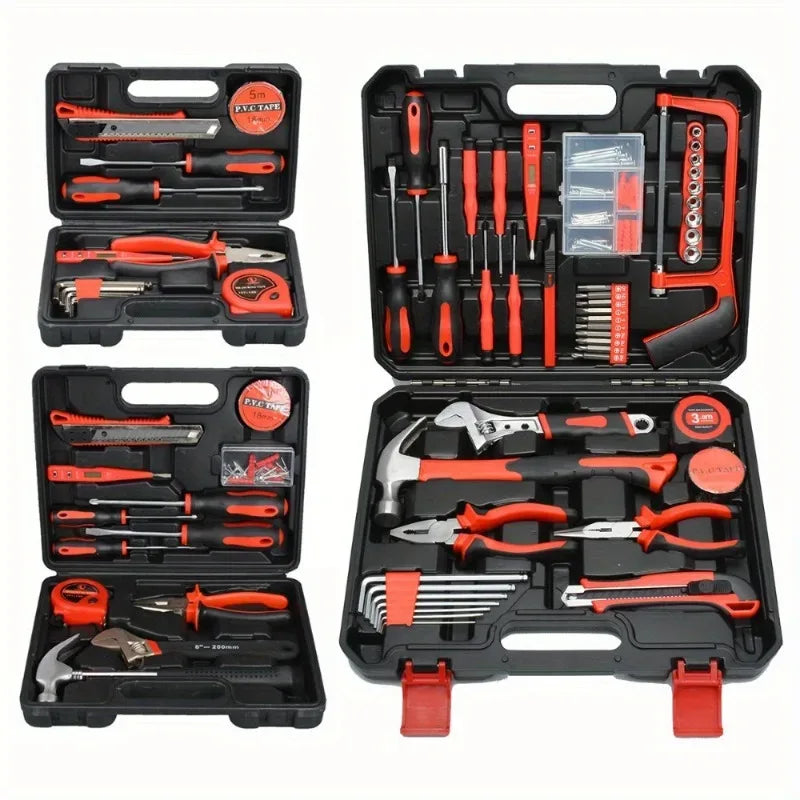 “Household Hardware Tool Set with Luxury Storage Case”