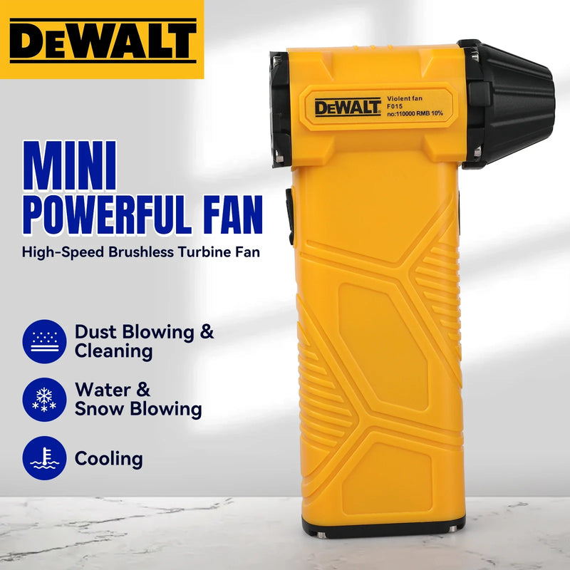 DEWALT Mini Electric Brushless Handheld Powerful Fan