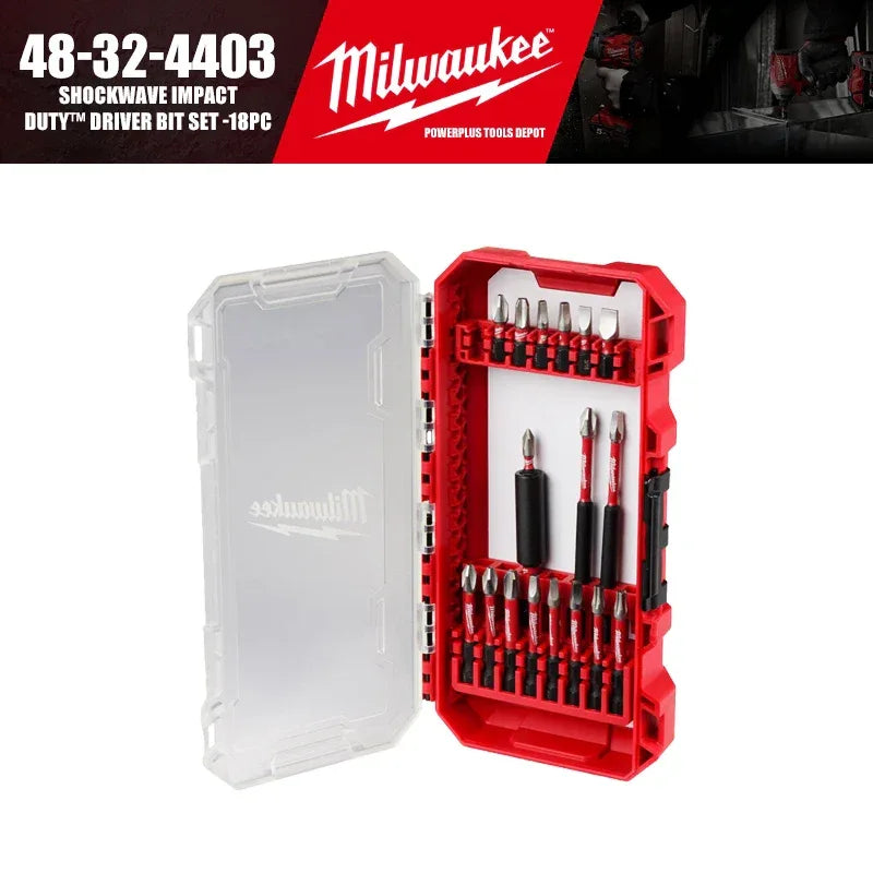 Milwaukee 4932492939 Shockwave Impact Duty 10PC Screwdriver Bit Carabiner Set for Impact Drivers