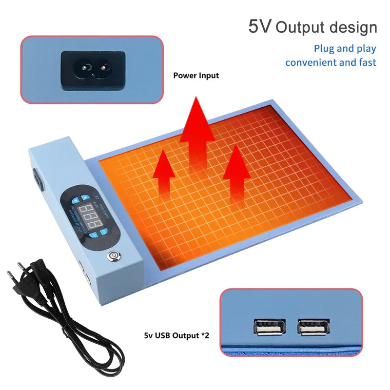 Blue Heating Stage Screen Separator Pad for Mobile Repair”