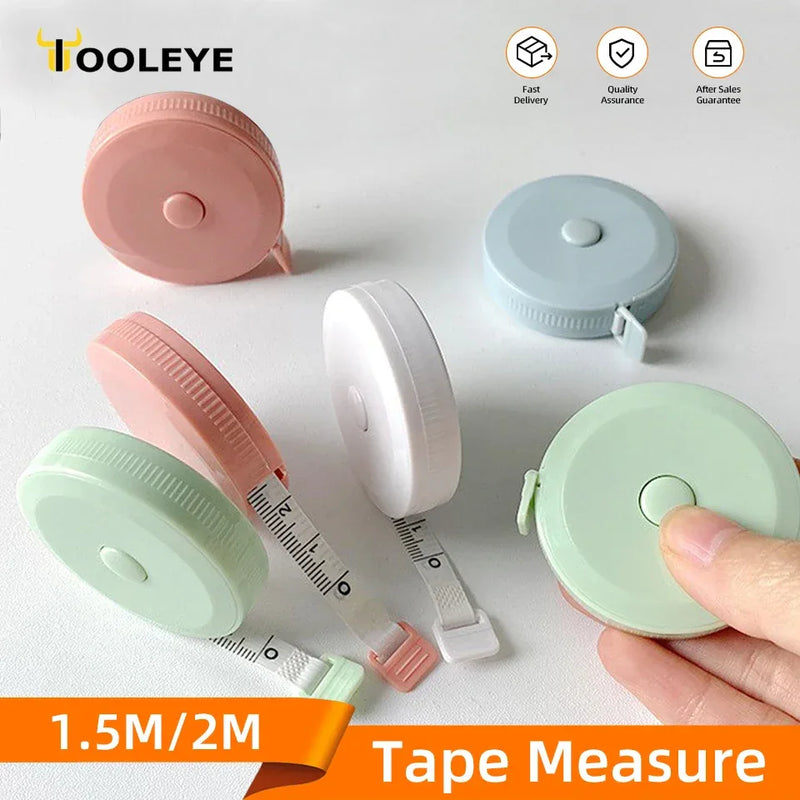 Flexible soft measuring tape 1.5M and 2M with double scale in cm and inches for body measurement and sewing